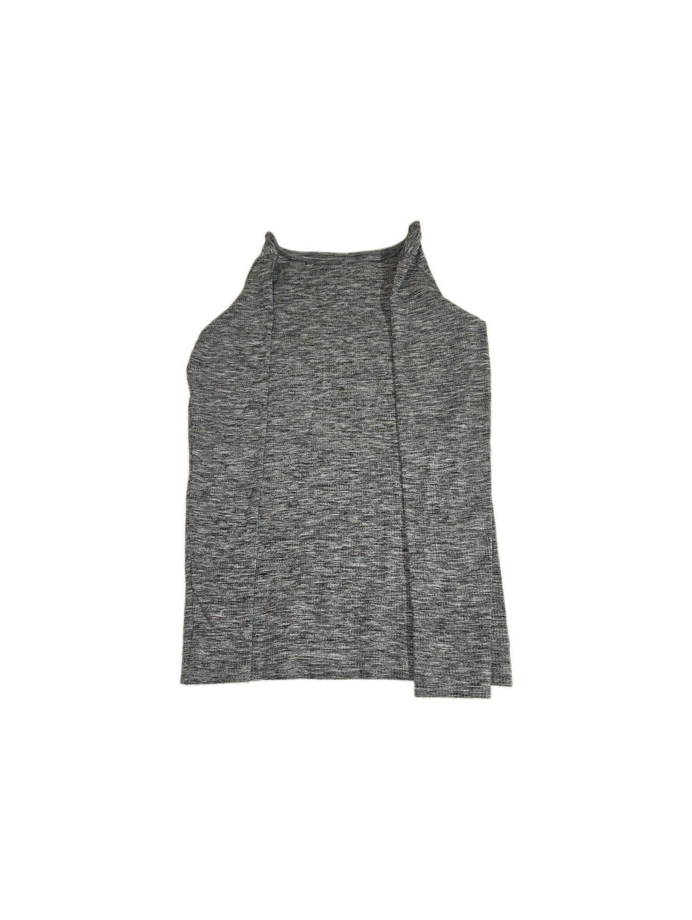 Athleta Womens L Long Sleeve Heathered Gray Tunic Top Athleisure yoga casual